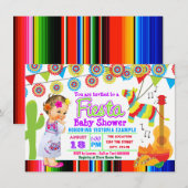 Mexicaanse Fiesta Baby Shower-uitnodigingen Kaart (Voorkant / Achterkant)