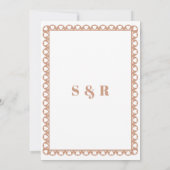 Mexicaanse Fiesta Barro Papel Picado Boho Wedding Save The Date (Achterkant)