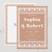 Mexicaanse Fiesta Barro Papel Picado Boho Wedding Save The Date (Voorkant / Achterkant)