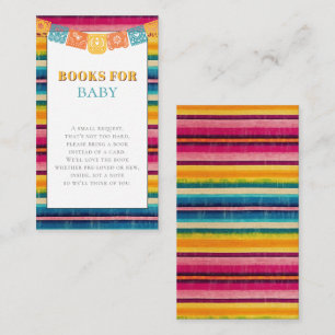 Mexicaanse Fiesta Books voor Baby shower Informatiekaartje