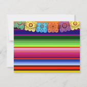 Mexicaanse Fiesta Dankkaart Bruidsfeest Bedankkaart (Achterkant)