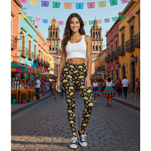 Mexicaanse Fiesta & Día de Muertos Leggings