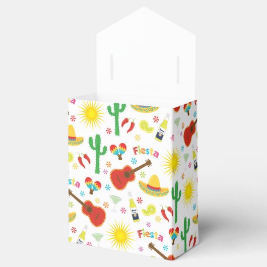 Mexicaanse Fiesta Favor Box Bedankdoosjes (Geopend)