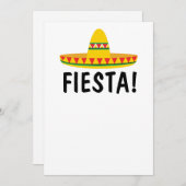 MEXICAANSE FIESTA FEEST UITNODIGINGEN PERSONALISER (Voorkant / Achterkant)