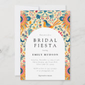 Mexicaanse Fiesta Floral Bridal Douche Uitnodiging (Voorkant)