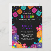 Mexicaanse Fiesta Florals Wedding Shower-uitnodigi (Voorkant)