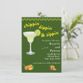 Mexicaanse Fiesta Koppels Douche 🎉 Leuke Margarit Kaart (Staand voorkant)