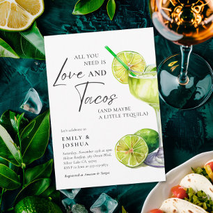 Mexicaanse Fiesta Margarita Couples Douche Kaart