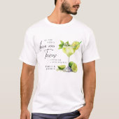 Mexicaanse Fiesta Margarita Couples Douche T-shirt (Voorkant)