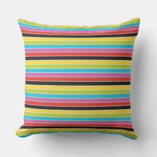 Mexicaanse Fiesta Multi Color Stripe Outdoor Kusse Buitenkussen