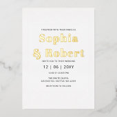 Mexicaanse Fiesta Papel Picado Boho Wedding Folie Uitnodiging (Voorkant)