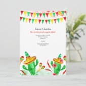 Mexicaanse Fiesta Party Kaart (Staand voorkant)