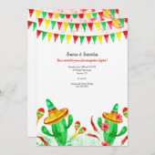 Mexicaanse Fiesta Party Kaart (Voorkant / Achterkant)
