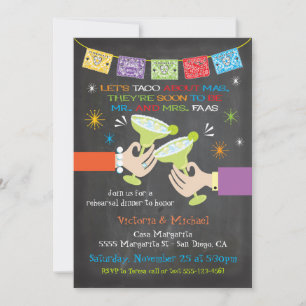 Mexicaanse Fiesta repetitie Diner CUSTOM Kaart