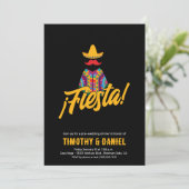 Mexicaanse Fiesta repetitie diner Kaart (Staand voorkant)