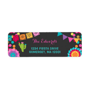 Mexicaanse Fiesta Return Address Labels Fiesta Par