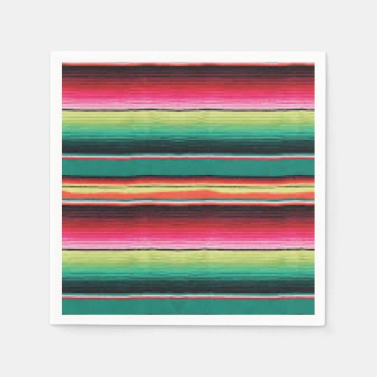 Mexicaanse Fiesta serape print tapijt Servetten (Voorkant)
