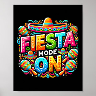 Mexicaanse Fiesta Shirten Cinco de Mayo Hispanic H Poster
