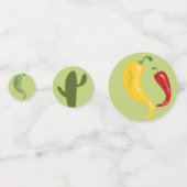 Mexicaanse fiesta taco baby shower confetti (Achterkanten)