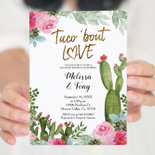 Mexicaanse Fiesta Taco 'Over Love Couples Douche I Kaart