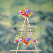 Mexicaanse Fiesta Taco 'over Love Shower Welkom Acryl Bord (Neutraal)