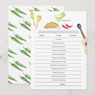 Mexicaanse Fiesta Taco's over het spel Love Honey  Kaart