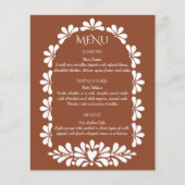 Mexicaanse fiesta talavera terracotta boho kaart (Voorkant)