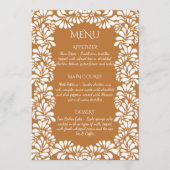 Mexicaanse fiesta talavera terracotta menu (Voorkant)