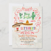 Mexicaanse Fiesta Uitnodiging 1e Verjaardag Jongen (Voorkant)