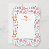 Mexicaanse FIESTA Uitnodigingen FolkArt NACHO GEMI (Achterkant)