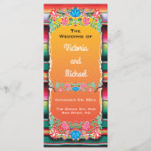 Mexicaanse Fiesta Wedding Programma (Voorkant)