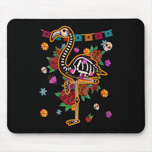 Mexicaanse flamingo Bone Halloween Day of Muismat (Voorkant)