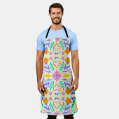 Mexicaanse Floral Art Schort (Gedragen)