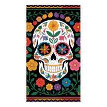 Mexicaanse Folk Art Design Bloemen & geometrische 