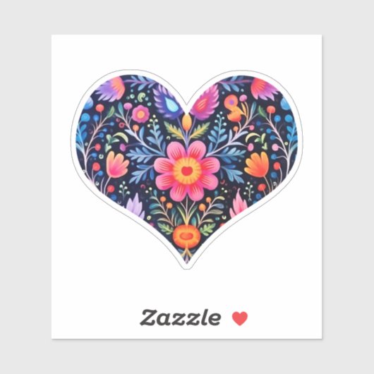 Mexicaanse Folk Art Floral Sticker (Vel)