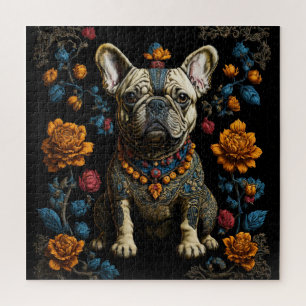 Mexicaanse Folk Art Franse Bulldog Legpuzzel