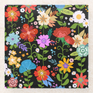 Mexicaanse Folk Art Glazen Onderzetter