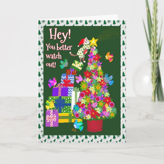 Mexicaanse Folk Art Kerstmis Kaart (Voorkant)