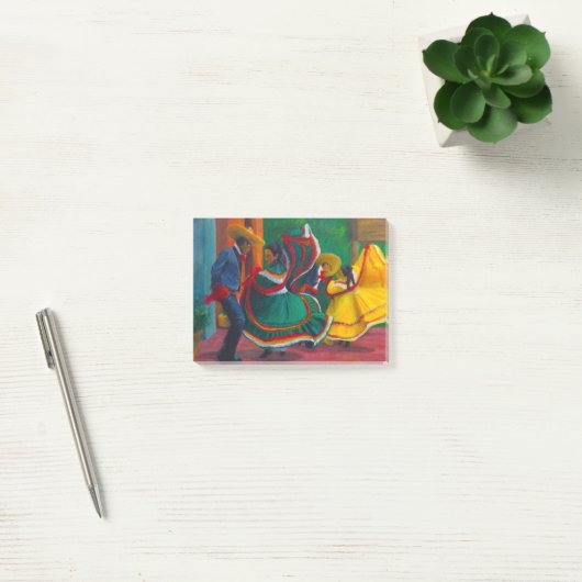 Mexicaanse Folklorico Ballet Dancers Post-it® Notes (Kantoor)
