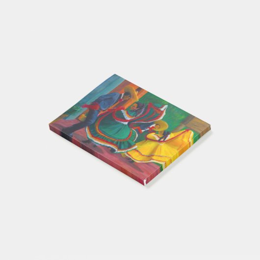 Mexicaanse Folklorico Ballet Dancers Post-it® Notes (Schuin)