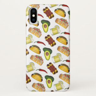Mexicaanse Food Avocado Taco Margarita Enchiladas iPhone X Hoesje