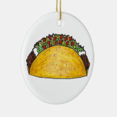 Mexicaanse Food Hard Shell Taco Dinsdag TexMex Keramisch Ornament (Rechts)