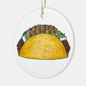 Mexicaanse Food Hard Shell Taco Dinsdag TexMex Keramisch Ornament (Links)