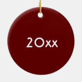 Mexicaanse Food Hard Shell Taco Dinsdag TexMex Keramisch Ornament (Achterkant)