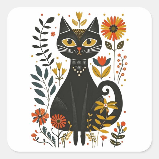 Mexicaanse Gatita, Vierkante Sticker (Voorkant)