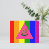 Mexicaanse Gay Pride Flag Briefkaart (Staand voorkant)