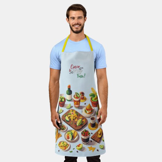 Mexicaanse gerechten schort (Gedragen)