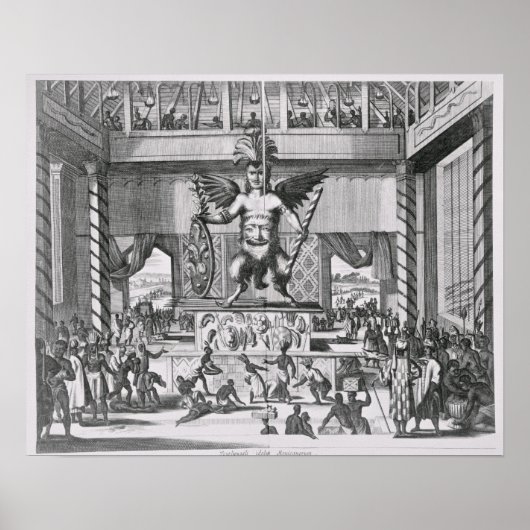 Mexicaanse God Huitzilopochtli Poster (Voorkant)