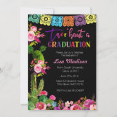 Mexicaanse Graduation Party Invitation Fiesta Kaart (Voorkant)