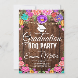 Mexicaanse Graduation Party uitnodiging, Klasse va Kaart